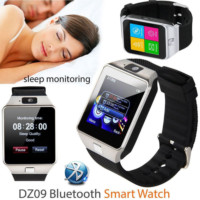 smartwatch dz09 for android samsung camera w/ bluetooth apple